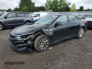 2017 Kia Optima EX with VIN 5XXGU4L3XHG143659, listed as a Copart auction lot 59773115 with 66,001 mi miles and Salvage title. Bid and sale history available at DreamBid. Image 1.