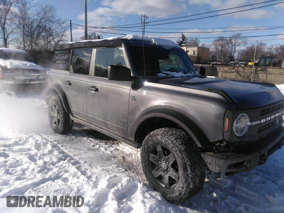 2022 Ford Bronco with VIN 1FMDE5BH4NLA84313, listed as a IAAI auction lot 41600748 with 35,408 mi miles and . Bid and sale history available at DreamBid. Image 1.