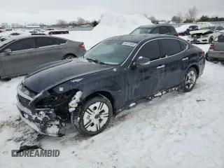 2019 Infiniti Q70 Luxe with VIN JN1BY1AR1KM586002, listed as a Copart auction lot 46111645 with 68,244 mi miles and Salvage Title. Bid and sale history available at DreamBid. Image 1.