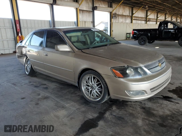 2002 Toyota Avalon XL with VIN 4T1BF28B42U254696, listed as a Copart auction lot 53679355 with 168,828 mi miles and Salvage Title. Bid and sale history available at DreamBid. Image 4.