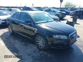 2008 Audi A4 2.0T with VIN WAUAF78E58A154637, listed as a IAAI auction lot 41750930 with 1 mi miles. Bid and sale history available at carsss.com. Image 1.