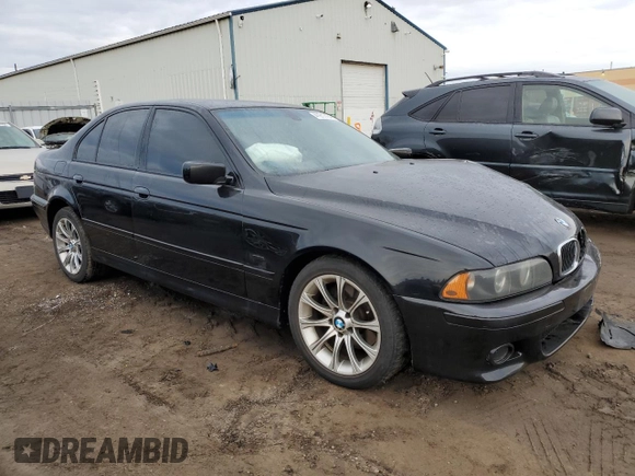 2003 BMW 5 Series 540iA with VIN WBADN63453GN88538, listed as a Copart auction lot 41917404 with 0 mi miles and Salvage Title. Bid and sale history available at carsss.com. Image 4.