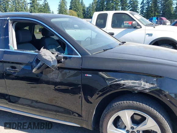 2022 Audi Q5 S line Premium Plus with VIN WA1EAAFY4N2042912, listed as a IAAI auction lot 42673244 with 32,597 mi miles and . Bid and sale history available at DreamBid. Image 6.