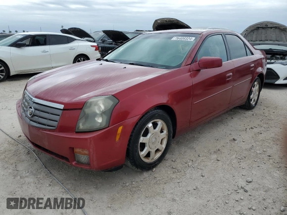 2004 Cadillac CTS with VIN 1G6DM577040110822, listed as a Copart auction lot 76409324 with 173,875 mi miles and Non Repairable. Bid and sale history available at carsss.com. Image 1.