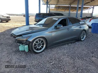 2014 Infiniti Q50 z VIN JN1BV7AP8EM678108, wystawiony jako Copart lot #60754325 z przebiegiem 131 758 mil mil oraz Szkoda całkowita • Salvage title. Historia ofert i sprzedaży dostępna na DreamBid. Obrazek 1.