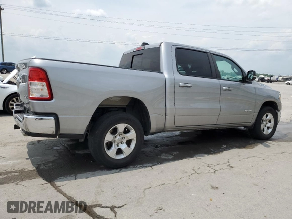 2019 Ram 1500 Big Horn with VIN 1C6SRFFT1KN686081, listed as a Copart auction lot 59565525 with 127,987 mi miles and Salvage title. Bid and sale history available at DreamBid. Image 3.