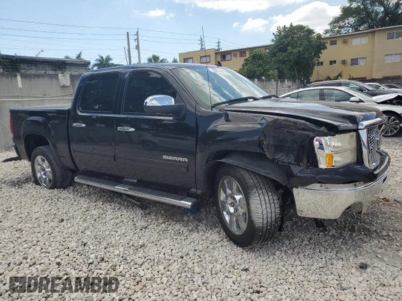 2011 GMC Sierra 1500 with VIN 3GTP1WE25BG110291, listed as a Copart auction lot 53107945 with 185,385 mi miles and Salvage Title. Bid and sale history available at DreamBid. Image 4.