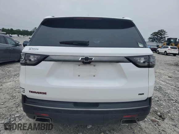 2020 Chevrolet Traverse Premier with VIN 1GNEVKKW8LJ305255, listed as a Copart auction lot 58295525 with 57,048 mi miles and Salvage title. Bid and sale history available at DreamBid. Image 6.