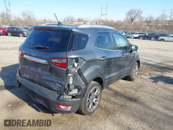 2018 Ford EcoSport Titanium z VIN MAJ6P1WL0JC172094, wystawiony jako IAAI lot #41640624 z przebiegiem 73 137 mil mil oraz . Historia ofert i sprzedaży dostępna na DreamBid. Obrazek 6.