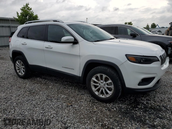 2019 Jeep Cherokee Latitude with VIN 1C4PJMCB2KD472342, listed as a Copart auction lot 60884805 with 33,017 mi miles and Salvage title. Bid and sale history available at DreamBid. Image 4.