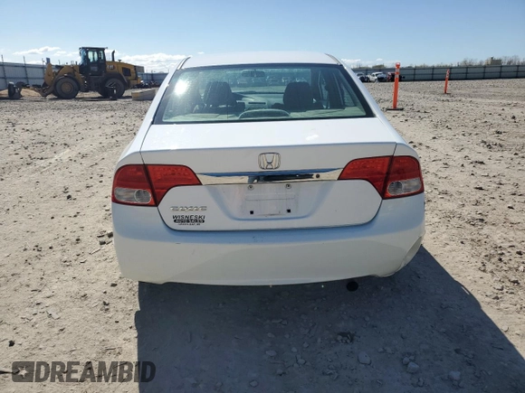 2011 Honda Civic LX with VIN 19XFA1F57BE021163, listed as a Copart auction lot 55912685 with 196,744 mi miles and Non Repairable. Bid and sale history available at DreamBid. Image 6.