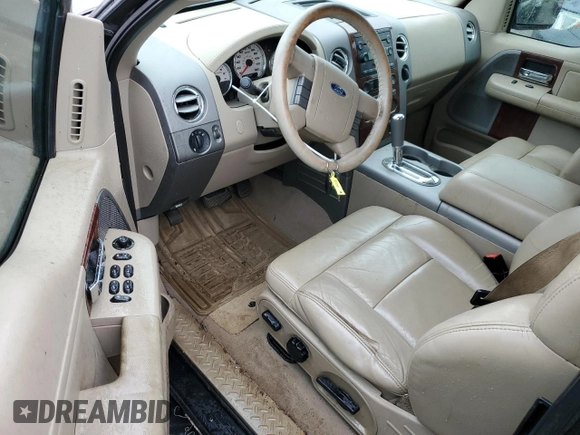 2007 Ford F-150 XL with VIN 1FTPX12VX7NA07463, listed as a Copart auction lot 58837445 with 118,981 mi miles and Salvage title. Bid and sale history available at DreamBid. Image 8.