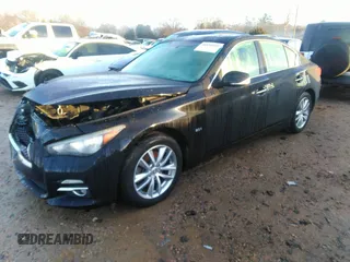2016 Infiniti Q50 2.0t Premium with VIN JN1CV7AR5GM253535, listed as a IAAI auction lot 41198042 with 53,313 mi miles. Bid and sale history available at carsss.com. Image 2.