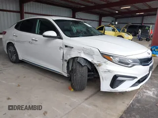 2020 Kia Optima Hybrid EX with VIN KNAGU4LE0L5037393, listed as a IAAI auction lot 41507670 with 54,928 mi miles. Bid and sale history available at carsss.com. Image 1.