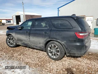2020 Dodge Durango R/T with VIN 1C4SDJCT0LC214689, listed as a Copart auction lot 46547135 with 124,198 mi miles and Salvage title. Bid and sale history available at DreamBid. Image 2.