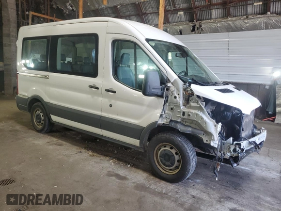 2017 Ford Transit XL with VIN 1FMZK1CM5HKB17834, listed as a Copart auction lot 63001115 with 69,665 mi miles and Salvage title. Bid and sale history available at DreamBid. Image 4.