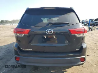 2019 Toyota Highlander LE with VIN 5TDBZRFH3KS963555, listed as a Copart auction lot 62294815 with 64,965 mi miles and Salvage title. Bid and sale history available at DreamBid. Image 6.