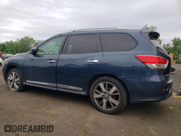 2015 Nissan Pathfinder Platinum with VIN 5N1AR2MM0FC604010, listed as a Copart auction lot 62096355 with 157,393 mi miles and Clean title. Bid and sale history available at DreamBid. Image 2.