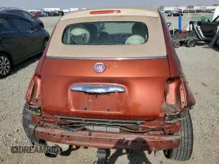 2012 FIAT 500 Pop with VIN 3C3CFFDR1CT347856, listed as a Copart auction lot 61759385 with 126,388 mi miles and Salvage title. Bid and sale history available at DreamBid. Image 6.