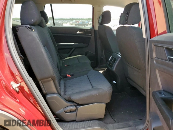 2018 Volkswagen Atlas S with VIN 1V2AP2CA9JC599351, listed as a Copart auction lot 58223485 with 69,527 mi miles and Salvage title. Bid and sale history available at DreamBid. Image 11.