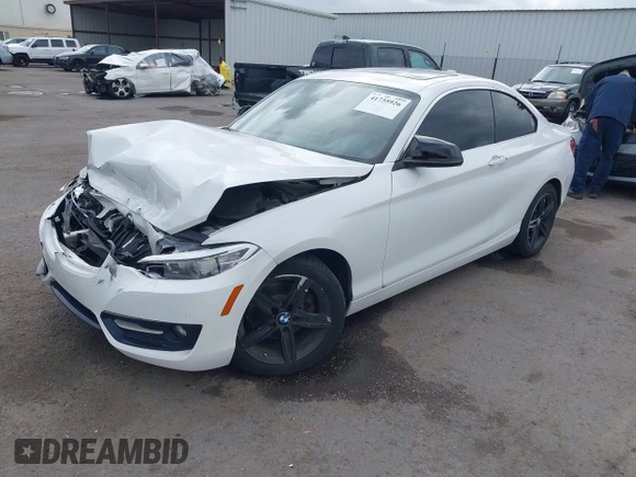 2017 BMW 2 Series 230i with VIN WBA2F9C38H7A40346, listed as a IAAI auction lot 41735926 with 69,245 mi miles. Bid and sale history available at carsss.com. Image 2.