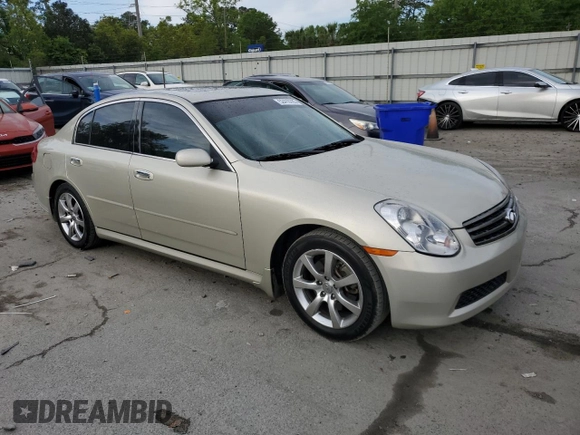 2006 Infiniti G35 with VIN JNKCV51E46M506744, listed as a Copart auction lot 52410785 with 223,255 mi miles and Salvage Title. Bid and sale history available at DreamBid. Image 4.