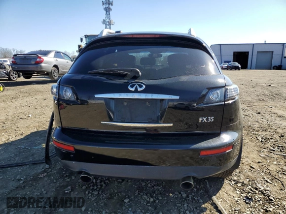 2005 Infiniti FX z VIN JNRAS08WX5X204374, wystawiony jako Copart lot #47408985 z przebiegiem 200 548 mil mil oraz Szkoda całkowita • Salvage title. Historia ofert i sprzedaży dostępna na DreamBid. Obrazek 6.