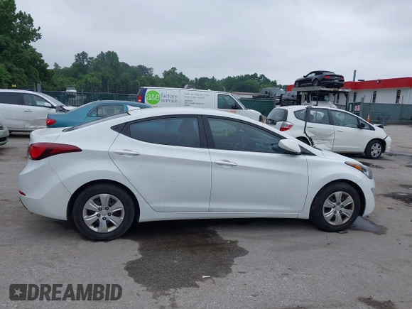 2016 Hyundai Elantra SE with VIN 5NPDH4AE4GH762014, listed as a IAAI auction lot 42534445 with 146,196 mi miles and . Bid and sale history available at DreamBid. Image 13.