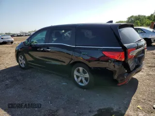 2019 Honda Odyssey EX with VIN 5FNRL6H56KB061780, listed as a Copart auction lot 61628045 with 96,017 mi miles and Salvage title. Bid and sale history available at DreamBid. Image 2.