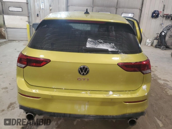 2022 Volkswagen Golf GTI Autobahn with VIN WVW687CD4NW131365, listed as a Copart auction lot 45323175 with 44,626 mi miles and Salvage Title. Bid and sale history available at carsss.com. Image 6.