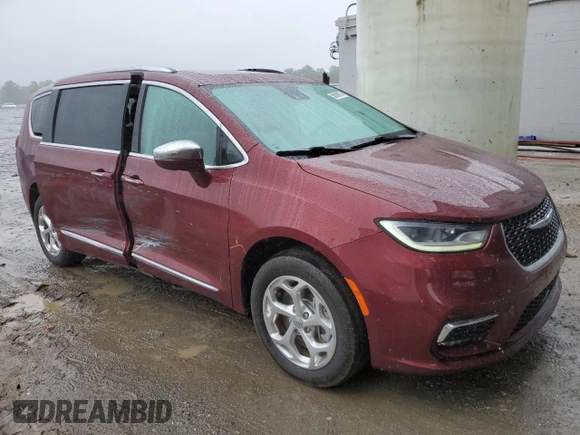 2021 Chrysler Pacifica Limited z VIN 2C4RC3GG5MR553967, wystawiony jako Copart lot #58008075 z przebiegiem 81 975 mil mil oraz Szkoda całkowita • Salvage title. Historia ofert i sprzedaży dostępna na DreamBid. Obrazek 4.