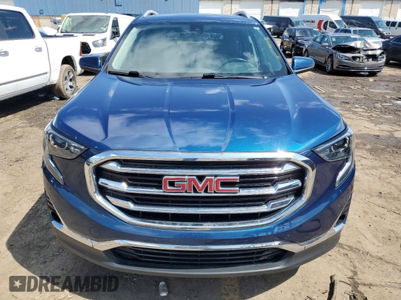 2020 GMC Terrain SLT with VIN 3GKALVEVXLL166504, listed as a Copart auction lot 52864615 with 63,738 mi miles and Salvage title. Bid and sale history available at DreamBid. Image 5.
