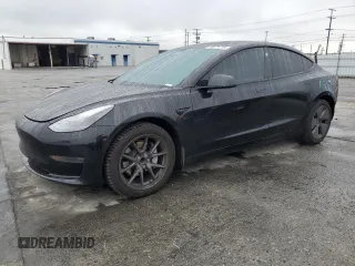 2021 Tesla Model 3 Standard Range Plus with VIN 5YJ3E1EA6MF938582, listed as a Copart auction lot 50875735 with 45,974 mi miles and Salvage Title. Bid and sale history available at carsss.com. Image 1.