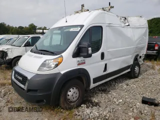 2020 Ram ProMaster Cargo with VIN 3C6TRVBG5LE132409, listed as a Copart auction lot 71441434 with 120,930 mi miles and Salvage Title. Bid and sale history available at DreamBid. Image 1.