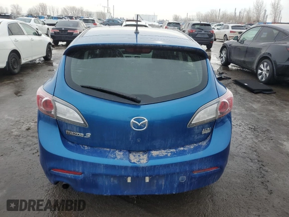 2013 Mazda 3 GX with VIN JM1BL1KF9D1834534, listed as a Copart auction lot 46580245 with 138,273 mi miles and Salvage Title. Bid and sale history available at carsss.com. Image 6.