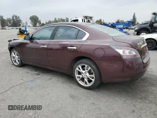 2014 Nissan Maxima SV with VIN 1N4AA5AP1EC499168, listed as a Copart auction lot 54109905 with 110,216 mi miles and Salvage title. Bid and sale history available at DreamBid. Image 2.
