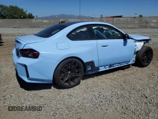 2024 BMW M2 with VIN 3MF13DM08R8E56146, listed as a Copart auction lot 66716824 with 782 mi miles and Salvage Title. Bid and sale history available at carsss.com. Image 3.