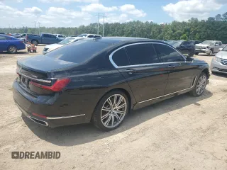 2022 BMW 7 Series 740i with VIN WBA7T2C06NCJ48203, listed as a Copart auction lot 54183325 with Not provided miles and Salvage title. Bid and sale history available at DreamBid. Image 3.