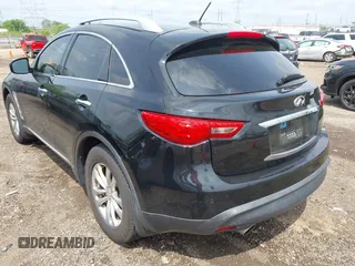 2010 Infiniti FX35 with VIN JN8AS1MW4AM851803, listed as a IAAI auction lot 42156351 with 170,700 mi miles. Bid and sale history available at carsss.com. Image 3.