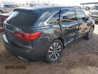 2016 Acura MDX w/Tech with VIN 5FRYD4H44GB012460, listed as a Copart auction lot 51303435 with 91,794 mi miles and Salvage Title. Bid and sale history available at carsss.com. Image 3.