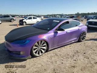 2020 Tesla Model S Performance with VIN 5YJSA1E44LF364189, listed as a Copart auction lot 46700235 with 52,429 mi miles and Salvage title. Bid and sale history available at DreamBid. Image 1.