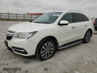 2014 Acura MDX Tech Pkg with VIN 5FRYD4H43EB045365, listed as a Copart auction lot 49688795 with 71,971 mi miles and Salvage Title. Bid and sale history available at carsss.com. Image 1.