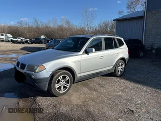 2005 BMW X3 3.0i with VIN WBXPA93455WD09939, listed as a Copart auction lot 50651495 with 147,812 mi miles and Clean Title. Bid and sale history available at carsss.com. Image 2.