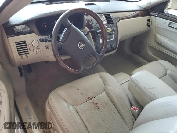 2008 Cadillac DTS 1SC with VIN 1G6KD57Y58U103993, listed as a Copart auction lot 52438535 with 42,975 mi miles and Salvage Title. Bid and sale history available at carsss.com. Image 8.