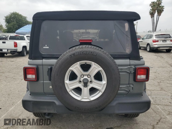 2020 Jeep Wrangler Sport S with VIN 1C4GJXAN8LW130902, listed as a Copart auction lot 53891425 with 64,858 mi miles and Salvage title. Bid and sale history available at DreamBid. Image 6.