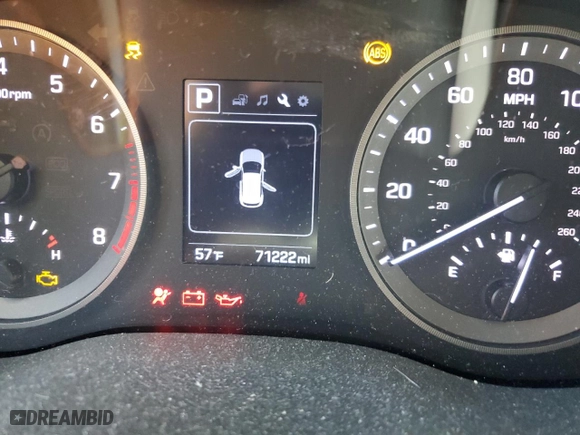 2017 Hyundai Tucson Sport with VIN KM8J3CA25HU541588, listed as a Copart auction lot 51339565 with 71,222 mi miles and Salvage Title. Bid and sale history available at carsss.com. Image 9.