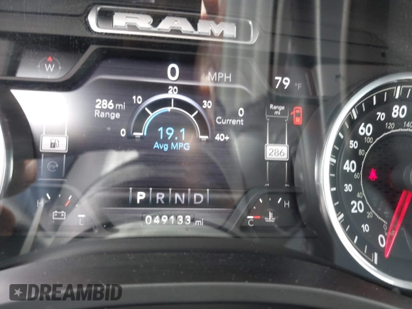 2022 Ram 1500 Big Horn with VIN 1C6SRFFM0NN259536, listed as a IAAI auction lot 42044321 with 49,133 mi miles and . Bid and sale history available at DreamBid. Image 7.