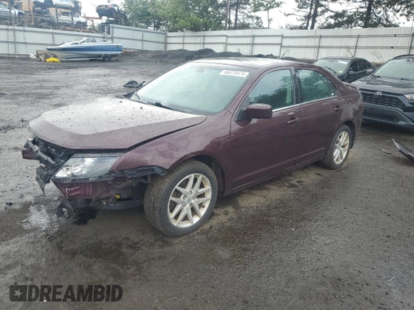 2012 Ford Fusion SEL with VIN 3FAHP0JG1CR358874, listed as a Copart auction lot 86041954 with 59,964 mi miles and Salvage Title. Bid and sale history available at DreamBid. Image 1.