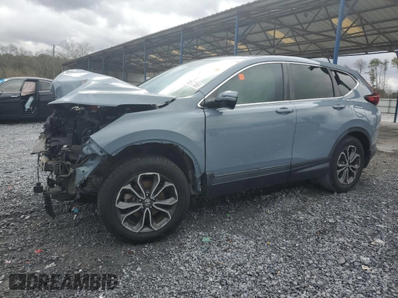 2020 Honda CR-V EX-L with VIN 5J6RW1H86LL011183, listed as a Copart auction lot 47857755 with 41,660 mi miles and Salvage Title. Bid and sale history available at carsss.com. Image 1.
