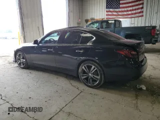 2021 Infiniti Q50 Signature Edition with VIN JN1EV7CR5MM752479, listed as a Copart auction lot 59332895 with 37,884 mi miles and Salvage title. Bid and sale history available at DreamBid. Image 2.